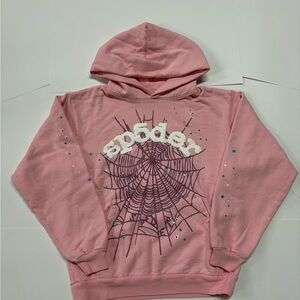 Pink Sp5der OG Web Hoodie